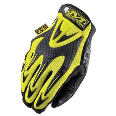 Mechanix Wear Hi-Viz M-Pact Gloves (XX-Large, Fluorescent Yellow)