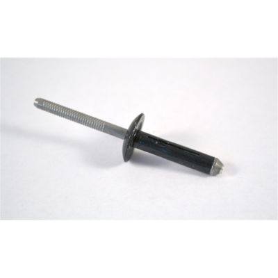Black Universal Aluminum Split-Type Rivet and Bumper Cover (100/Bag)