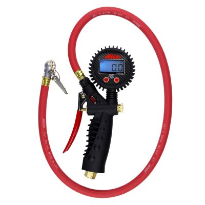 Inflator Gauge,Digital,Ball Chuck w/Clip