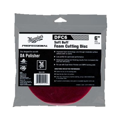 6" Soft Buff DA Foam Cutting Disc