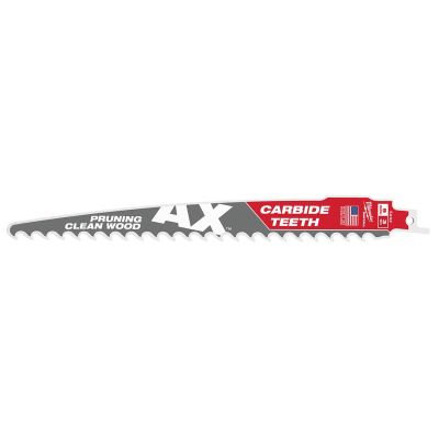MLW48-00-5232 image(0) - 9" 3 TPI The AX™ with Carbide Teeth for Pruning & Clean Wood SAWZALL® Blade 1PK