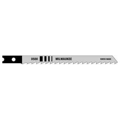 Milwaukee 4 in. General Purpose Jig Saw Blades, 6 TPI, High Carbon Steel, U-Shank, (5-Pack)