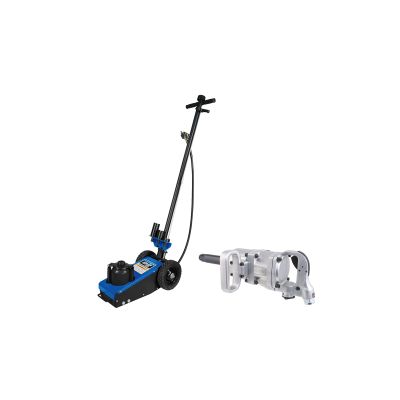 22 Ton Air Hydraulic Truck Jack & IMP WRE 1" Drive W/ 6" EXTENSION ANVIL COMBO