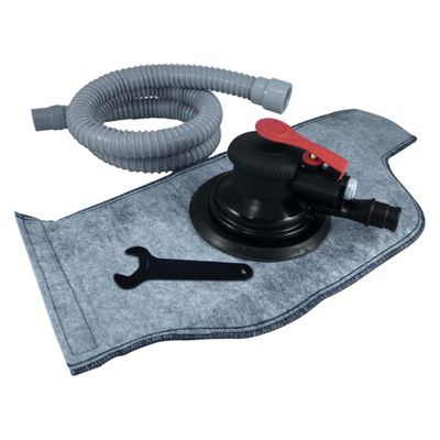 Onyx 3-In-1 Lightweight 6" Composite Vacuum Random Orbital Palm Sander with Hose, Bag and Velcro Pa