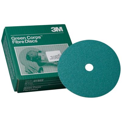 MMM1922 image(0) - FIBRE DISCS GREEN CORPS 7"X 7/8" 36G 20/BOX