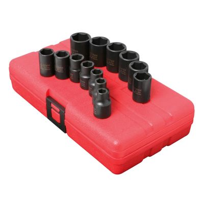SUN3358 image(0) - SOCKET SET IMPACT 3/8IN. DRIVE 13 PC.STD. METRIC