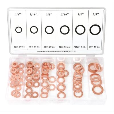 KTI00089 image(0) - 110-pc Copper Washer Assortment