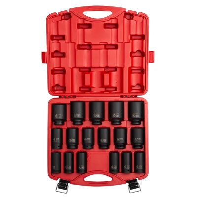 SUN4686 image(0) - 17 PC 3/4" DR METRIC DEEP IMPACT SOCKET SET
