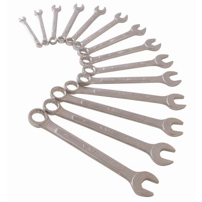 SUN9715 image(0) - WRENCH SET COMBINATION 14 PC METRIC RAISED PANEL