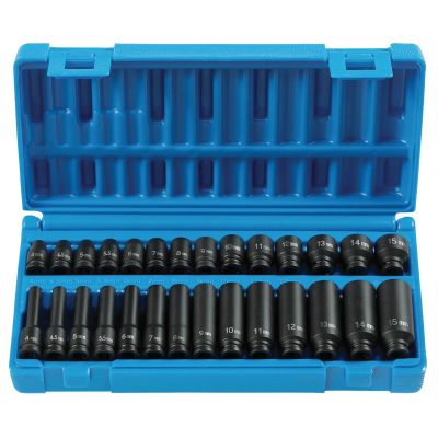 GRE9728M image(0) - 1/4"Dr 28pc Std & Deep Metric Master Set