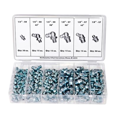 KTI00074 image(0) - 110-pc Hydraulic Grease Fitting Assortment
