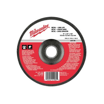 6" x 1/4" x 7/8" Grinding Wheel (Type 27)