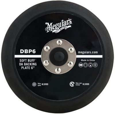 Meguiar's Soft Buff DA Polisher Backing Plate (6 in., 5/16 in. - 24 Spindle)