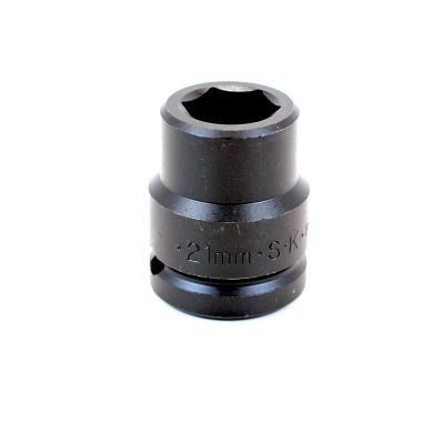 21mm 3/4" Drive 6-Point Metric Std Impact Socket