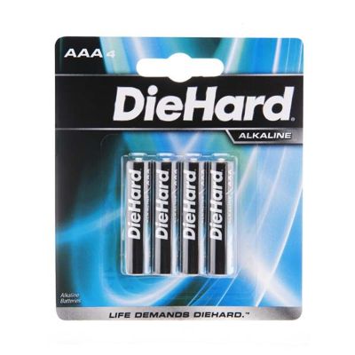 Batteries 4 Pack Diehard AAA Alkaline