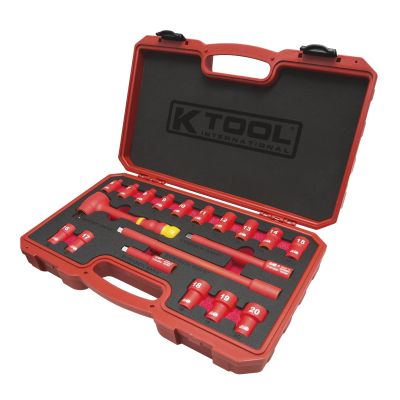 19 Piece 3/8" Drive 6 Point Insulated Socket Wrench Set