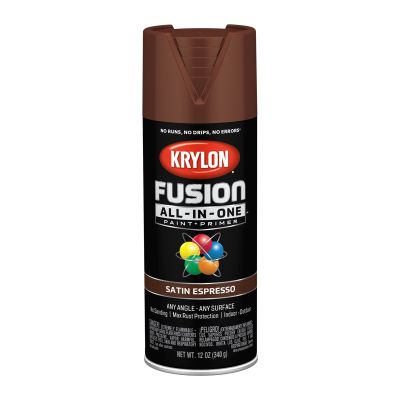 Krylon Fusion All-In-One Paint + Primer, Satin Espresso
