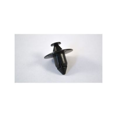 Black Nylon Push-Type Retainer; Fits Into 8mm Hole Size (25/Bag)