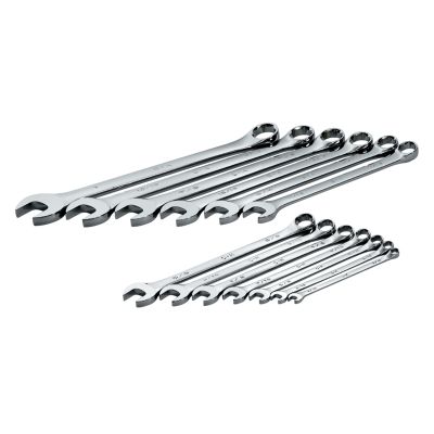 WRENCH SET COMBINATION 13 PC SAE LONG HI POLISH