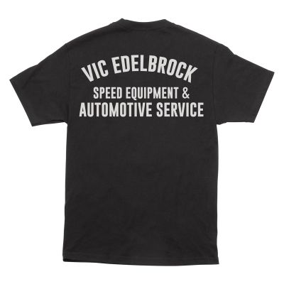 Edelbrock Vics Service Black T-Shirt, XXXL