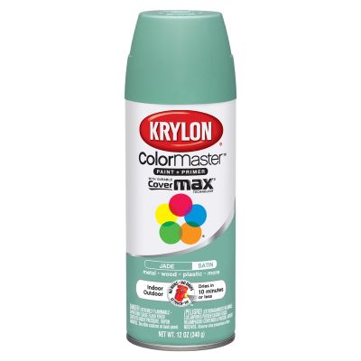 Krylon Colormaster Satin Touch; Jade; 12 oz. Aerosol