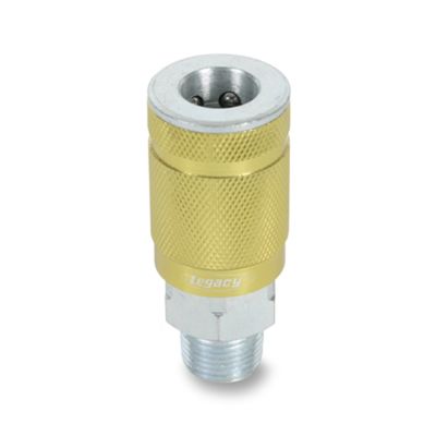 ColorConnex Type J, 3/8" Gold Coupler, 3/8" MNPT