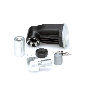 Schrader 90? Programmable EZ-sensor (Clamp-In, 314.9/315/433MHz) with Silver Angled Valve