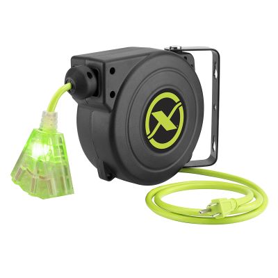 Extension Cord Reel, 25 ft., Retractable