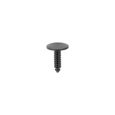 Black Nylon Screen Shroud Vent Grille to Panel Retainer, Head Diameter 19/32" (Bag of 100)