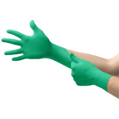 MICROFLEX NEOGARD C52 Disposable Gloves Non-Latex Multi-Purpose, Powder Free Neoprene Exam Glove for Healthcare, Cleaning, Veterinary or Laboratory Settings, Green, Size X-Large, Case of 1000 units