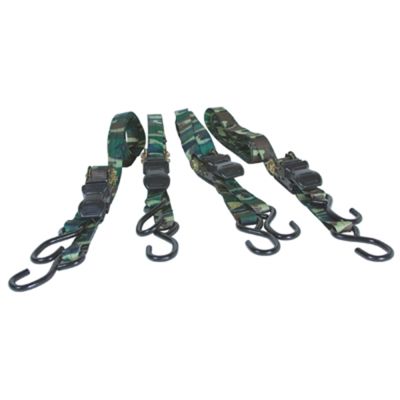 4pc Ratcheting Tie Down Set