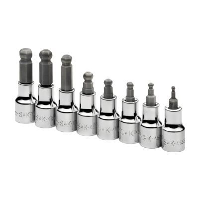 8 Piece 3/8" Drive Metric Ball Hex Bit Socket Set