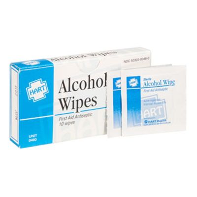 HART Alcohol Wipes, Cleansing Pads (10 per Unit)