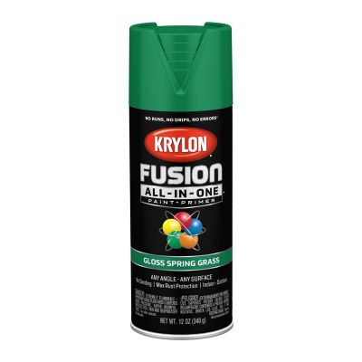 Krylon Fusion All-In-One Paint + Primer, Gloss Spring Grass