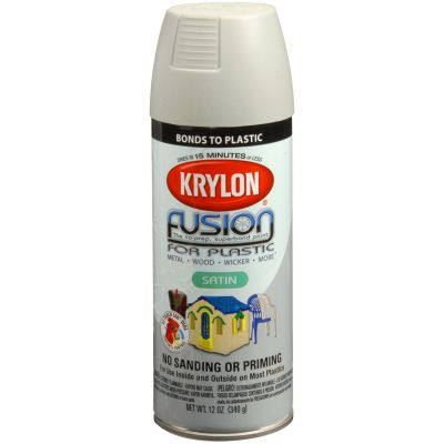 Krylon Fusion for Plastic; Satin Pewter Gray; 12 oz. Aerosol