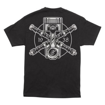 Edelbrock Cam Cross Black T-Shirt, Large