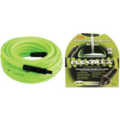 Flexzilla 3/8 in. x 50 ft. Air Hose with 1/4 in. MNPT Fittings