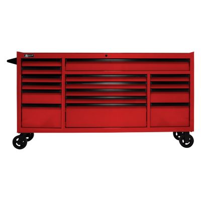 72 in. RS PRO 16-Drawer Roller Cabinet with 24 in. Depth, Red