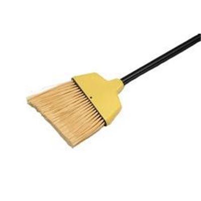 Small Head Angle Broom, with Flagged Synthetic Bristles, 48 in. Long Steel Handle