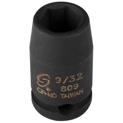 SUN809 image(0) - SOCKET IMPACT 9/32 1/4IN. DRIVE STD 6 POINT
