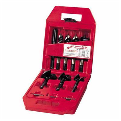Milwaukee 7-Piece Plumber's Selfeed High-Speed Steel Wood Boring Bit Set