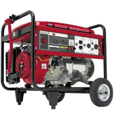 6000W 13 hp Gas Generator, with Mobility Kit, CARB ALP-Approved