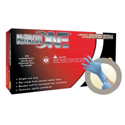 MFXNO123L image(0) - NITRON ONE LIGH POWDER NITRILE GLOVES LARGE