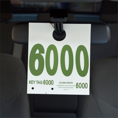 Petoskey Plastics 6,000-6,999 Dispatch Numbers, Dual Sided Heavy Cardstock