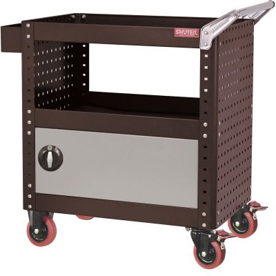Heavy Duty Utility Cart w/ Locking Drawer