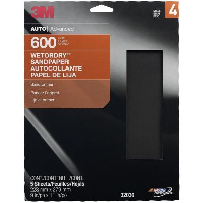 MMM32036 image(0) - PAPER SHEETS-WETORDRY 9"X 11" P600 5/PK 10PK/CS