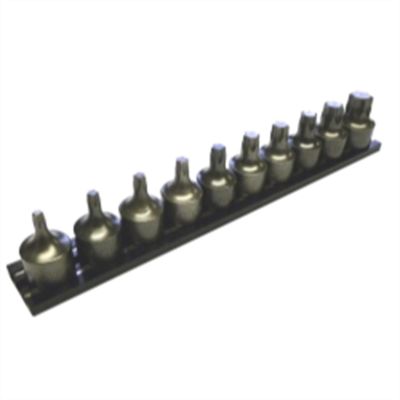 VIMIMPACT-HCT6 image(0) - VIM Tools 10-Piece Half Cut Torx Driver Set - 3/8 in. Square Drive