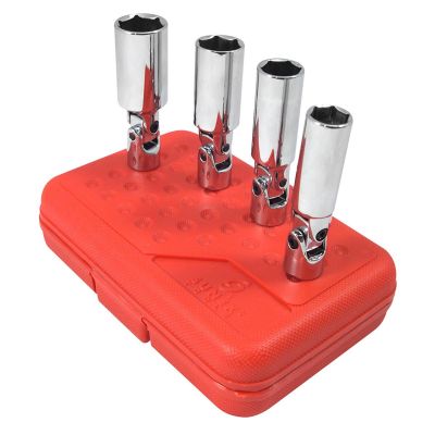 SUN8844 image(0) - 3/8" Drive 4 Piece SAE Universal Spark Plug Socket