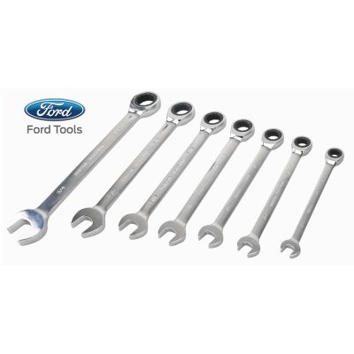 FMCFHT0104IN image(0) - Geared Fractional Wrench 7 PC Set,