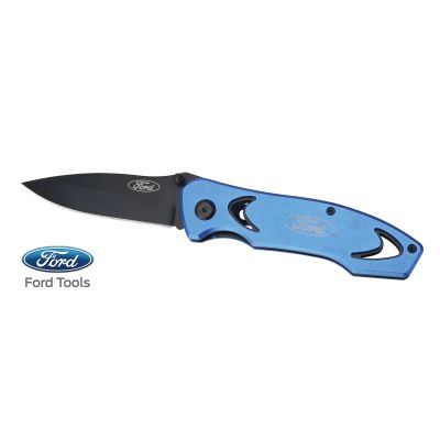 Ford Tools Folding Knife w/ Stainless Steel Black Finish Blade